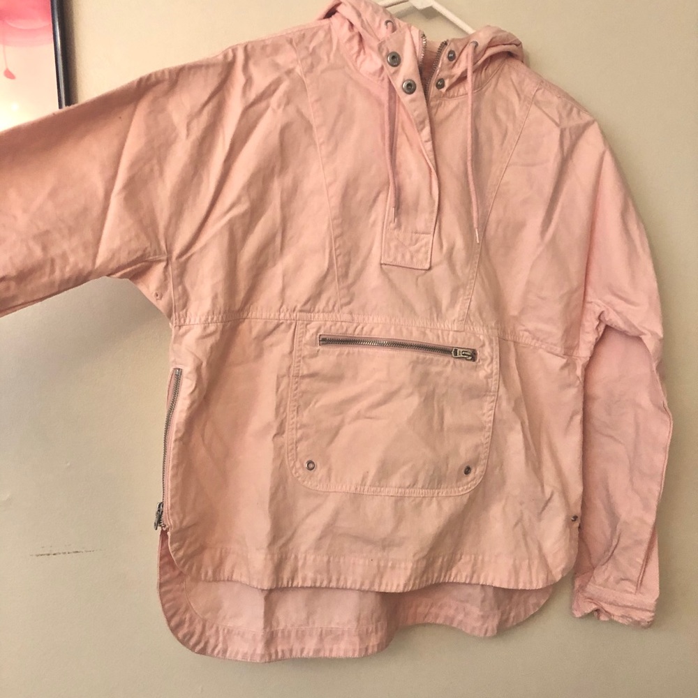 American eagle soft pink  cotton jean jacket